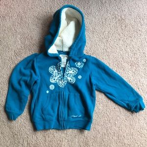 Osh Kosh Teal Fuzzy Jacket